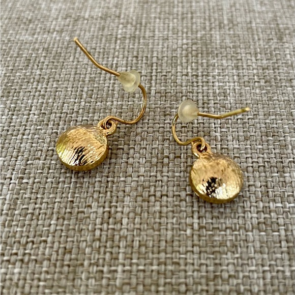 NWOT Earnings Peach Faceted Crystal and Gold Metal - Picture 6 of 6